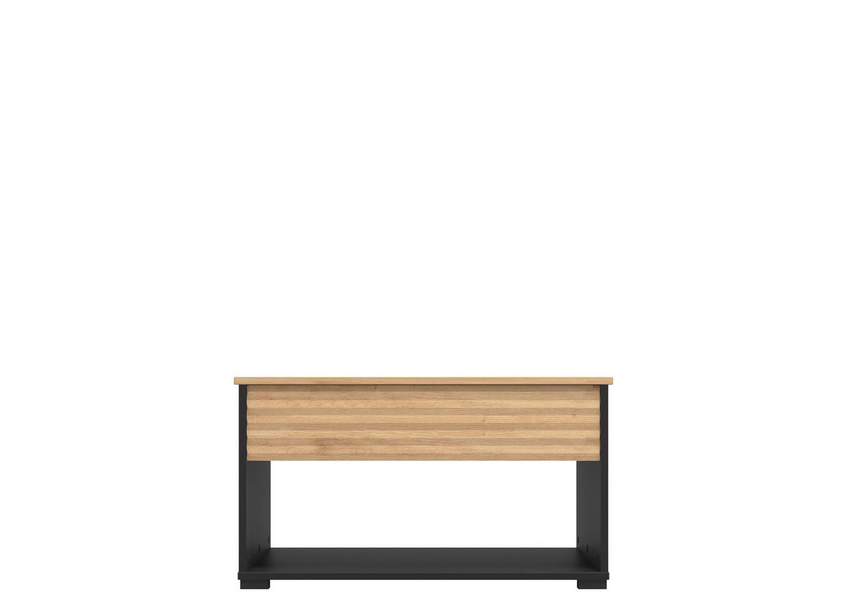 Dohányzóasztal Taranto - fekete/Artisan tölgy, Modern, faalapú anyag (80/45/80cm)