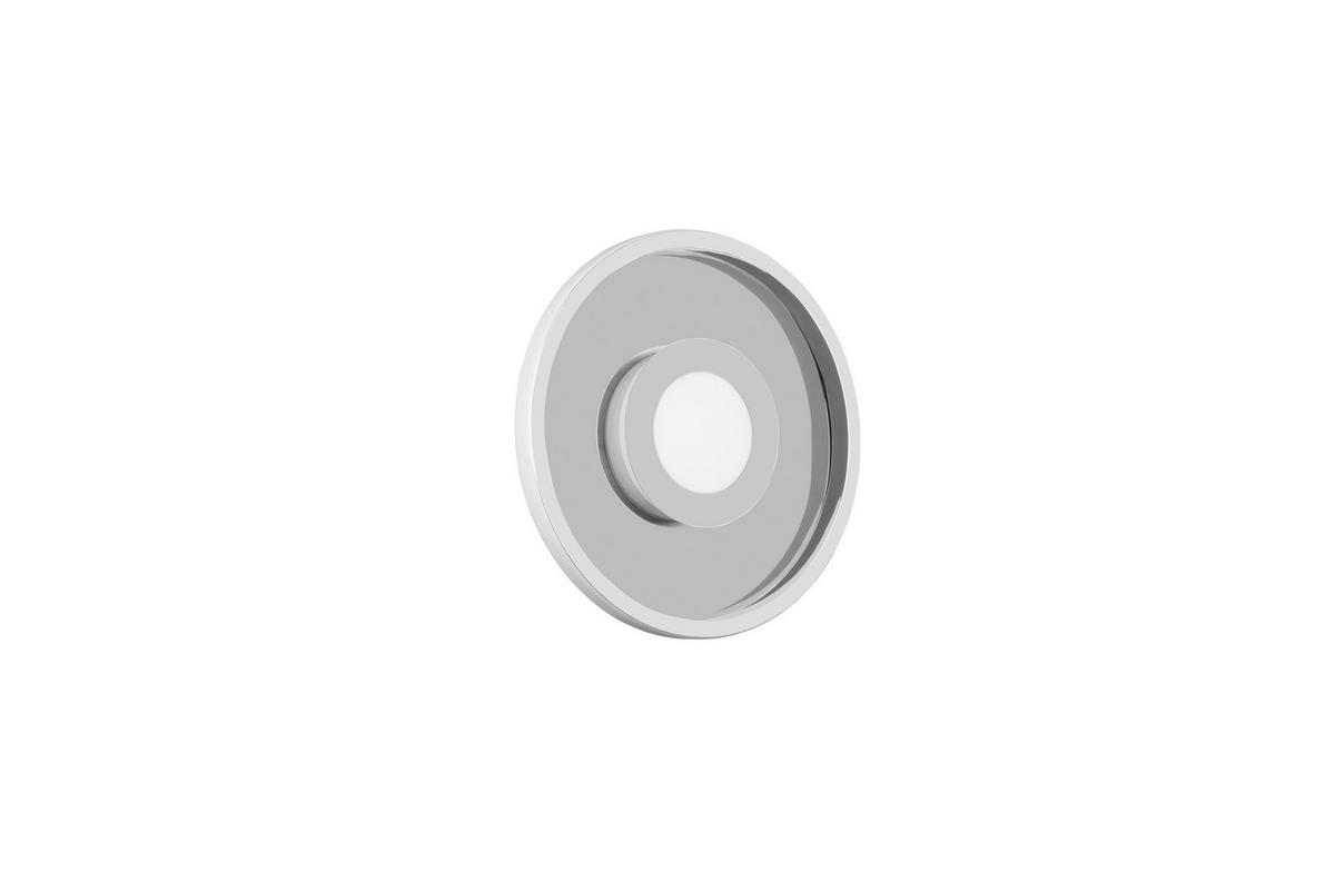 LED-Deckenleuchte Ip44 Ø 30 cm 1-Flammig, 3-Fach Schaltbar - Chromfarben, Design, Kunststoff/Metall (30/6,8cm) - Trio Leuchten
