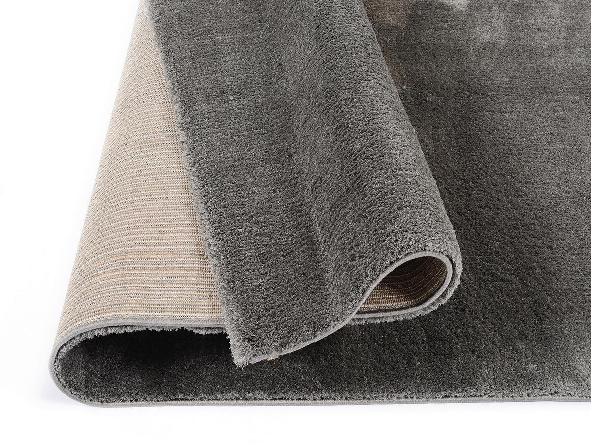 Webteppich Dunkelgrau Sunshine 120x170 cm - Dunkelgrau, Basics, Textil (120/170cm) - Novel