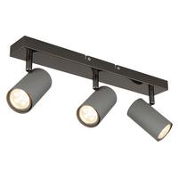 Strahler 57911-3s - Schwarzchrom/Grau, Design, Metall (41/10/12cm) - Globo