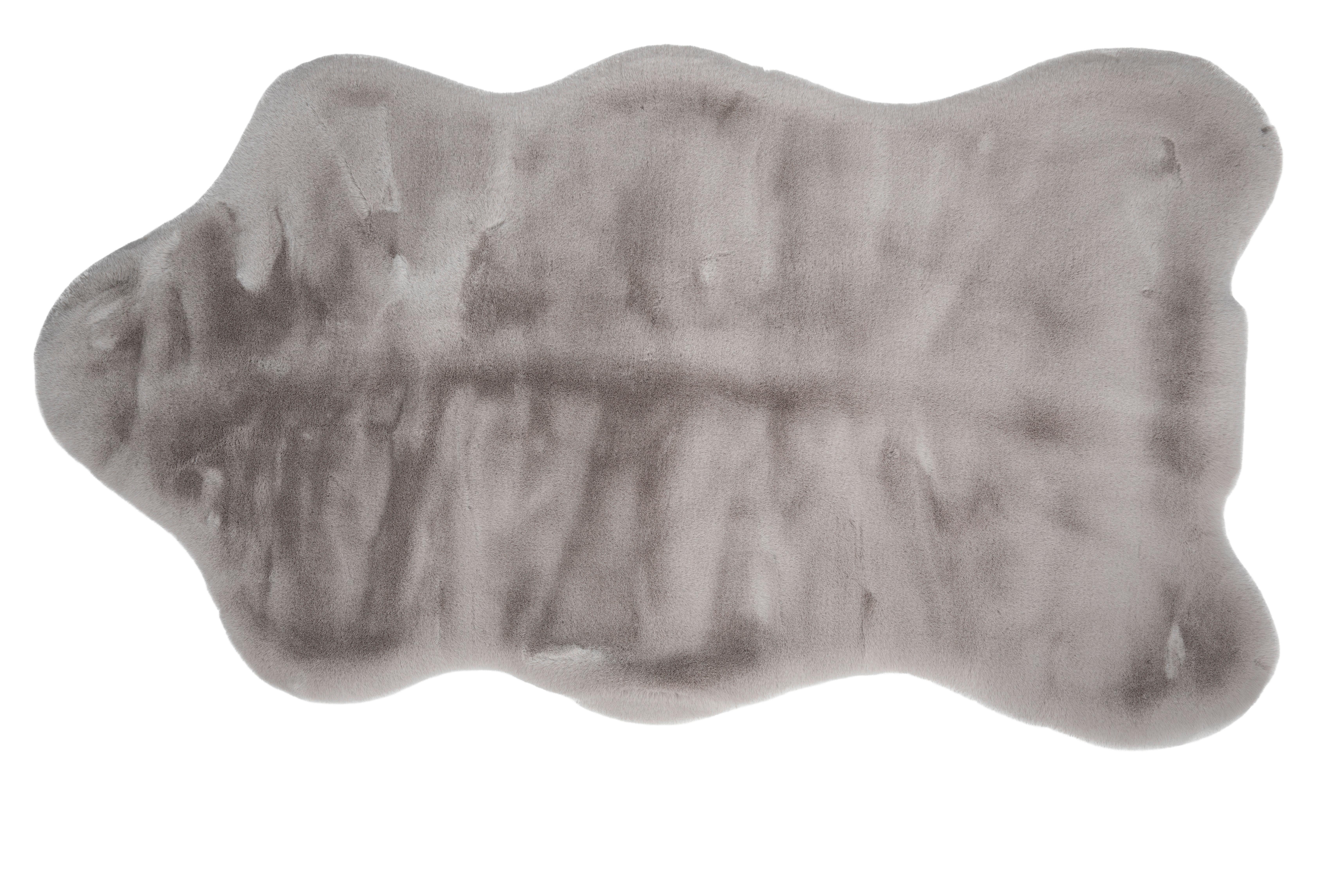 Kunstfell Teresa Grau 80x150 cm Waschbar - Grau, ROMANTIK / LANDHAUS, Textil (80/150cm) - James Wood