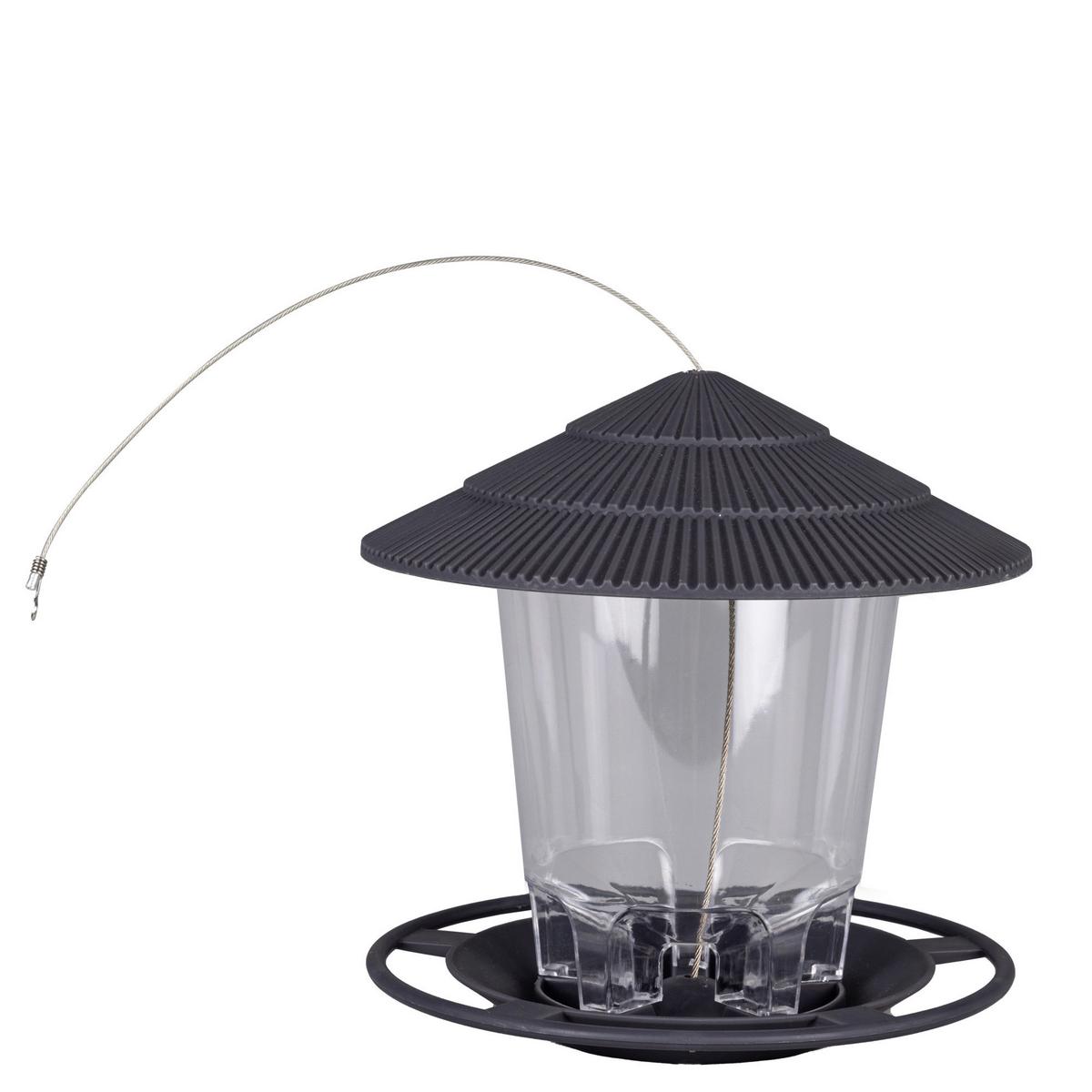Vogelfuttersil Tiny House BxHxT: 16,5x17,5x16,5 cm - Transparent, Basics, Kunststoff (16,5/17,5/16,5cm) - Windhager