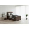 Boxspringbett Togo 90 90x200 Braun - Schwarz/Braun, MODERN, Holzwerkstoff/Textil (90/200cm) - MID.YOU