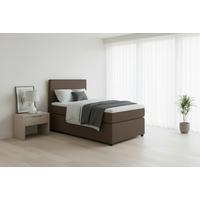 Boxspringbett Togo 90 90x200 Braun - Schwarz/Braun, MODERN, Holzwerkstoff/Textil (90/200cm) - MID.YOU