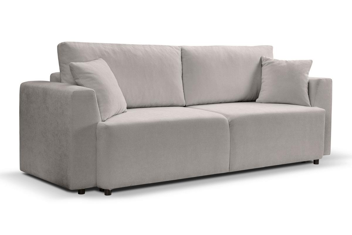 Schlafsofa Point Hellgrau B: 250cm - Hellgrau/Schwarz, Basics, Holz/Textil (250/95/99cm) - MID.YOU