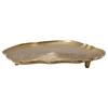 Dekotablett Wood Art Goldfarben, L: 39,5 cm - Goldfarben, Trend, Metall (39,5/39,5/5cm) - Kayoom