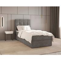 BOXBETT Oslo Anthrazit 90x200cm - Anthrazit/Schwarz, MODERN, Holz/Kunststoff (90/200cm) - MID.YOU