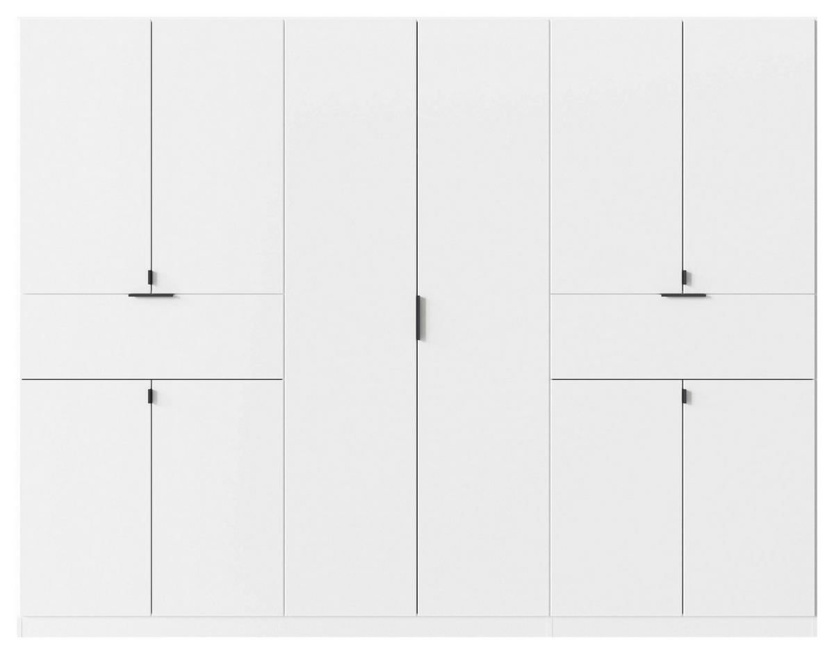 Drehtürenschrank Ticao Weiß B: 271 cm - Weiß, MODERN, Holzwerkstoff (271/210/54cm) - Rauch Möbel
