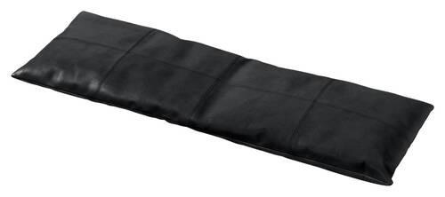 Bankauflage Lederkissen Schwarz B: 104 Cm