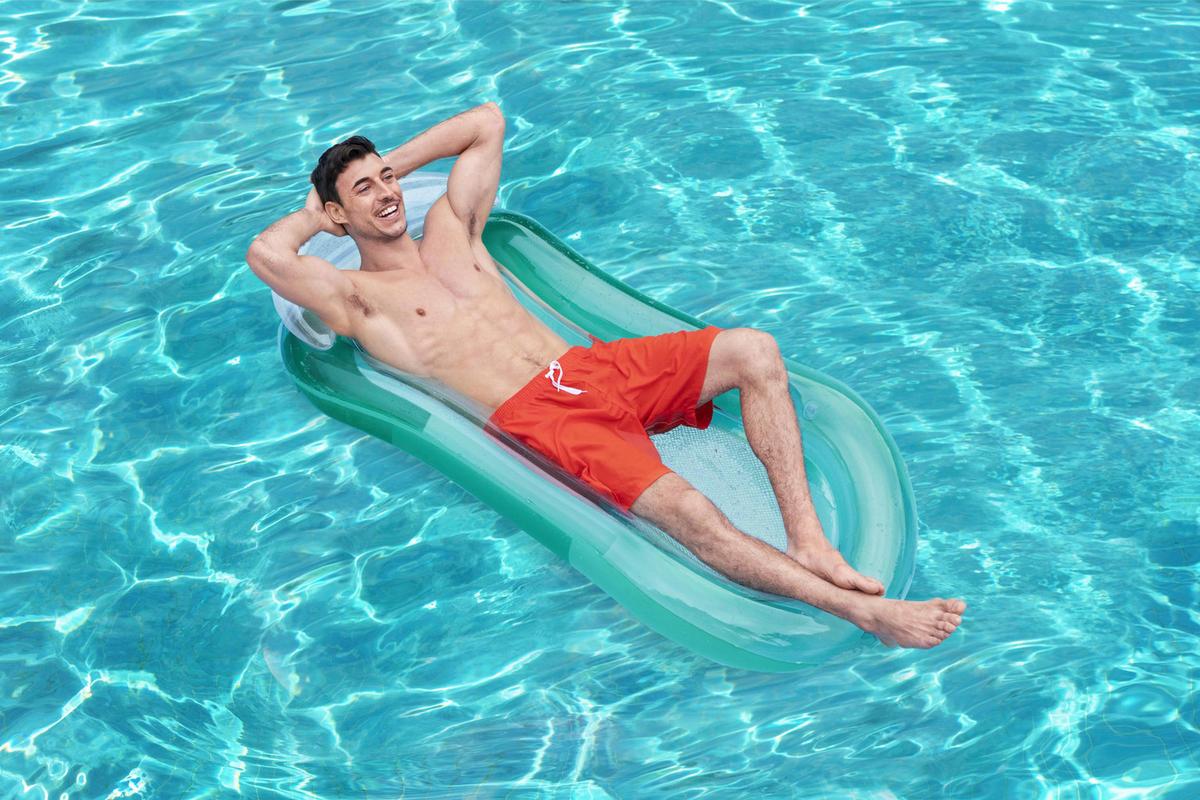 Luftmatratze Aqua Lounge Putri 160x84 cm - Türkis/Pink, Kunststoff (160/84cm) - Bestway