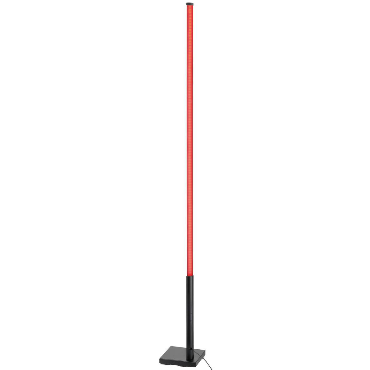 Stehlampe Picacha 1 Schwarz/Weiss - Schwarz/Weiß, Basics, Kunststoff/Metall (2/2/150cm) - Eglo