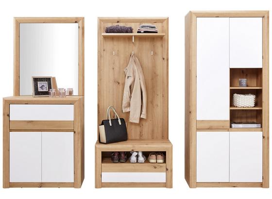 Odporúčaná Kombinácia Kashmir New 5 - farby dubu/biela, Moderný, kompozitné drevo (252/192/41cm) - James Wood Odporúčaná Kombinácia Kashmir New 5 - farby dubu/biela, Moderný, kompozitné drevo (252/192/41cm) - James Wood