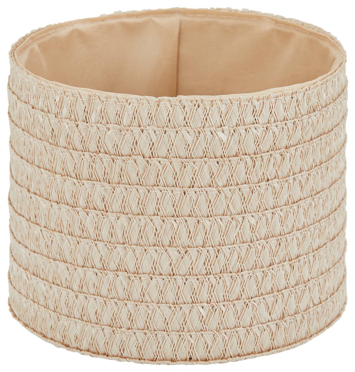 Aufbewahrungskorb Ingetraud 4tlg Kunststoff/Leinen Sand - Sandfarben, ROMANTIK / LANDHAUS, Kunststoff/Textil - James Wood