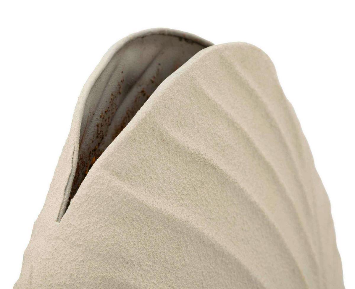 Vase Dune High Creme B: 31 Cm - Creme, Basics, Metall (31/53,5/13cm)