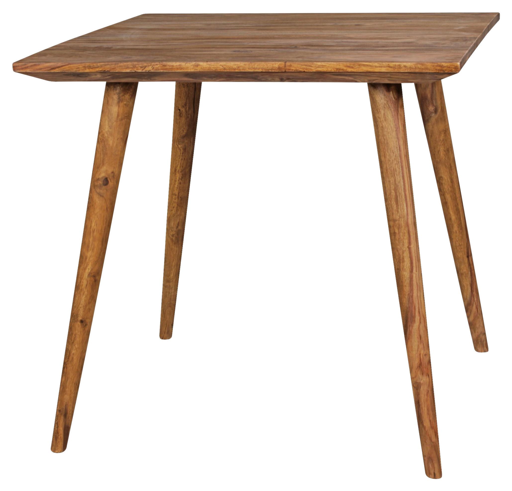 Jídelní Stůl Repa Masív 80x80cm - barvy sheesham, Moderní, dřevo (80/80/76cm) - MID.YOU