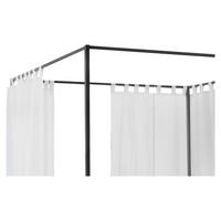 Bettvorhang Curty, Weiß B: 272 Cm - Weiß, Design, Textil (272/185cm) - Hasena