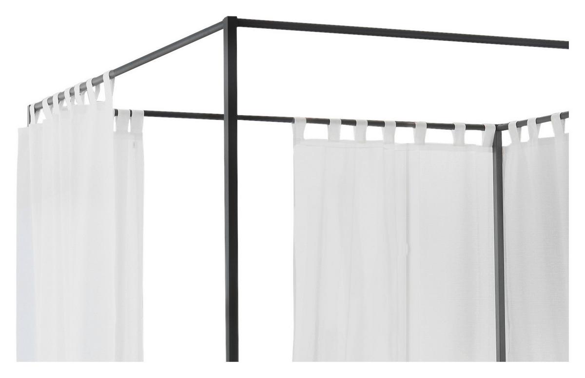 Bettvorhang Curty, Weiß B: 272 Cm - Weiß, Design, Textil (272/185cm) - Hasena