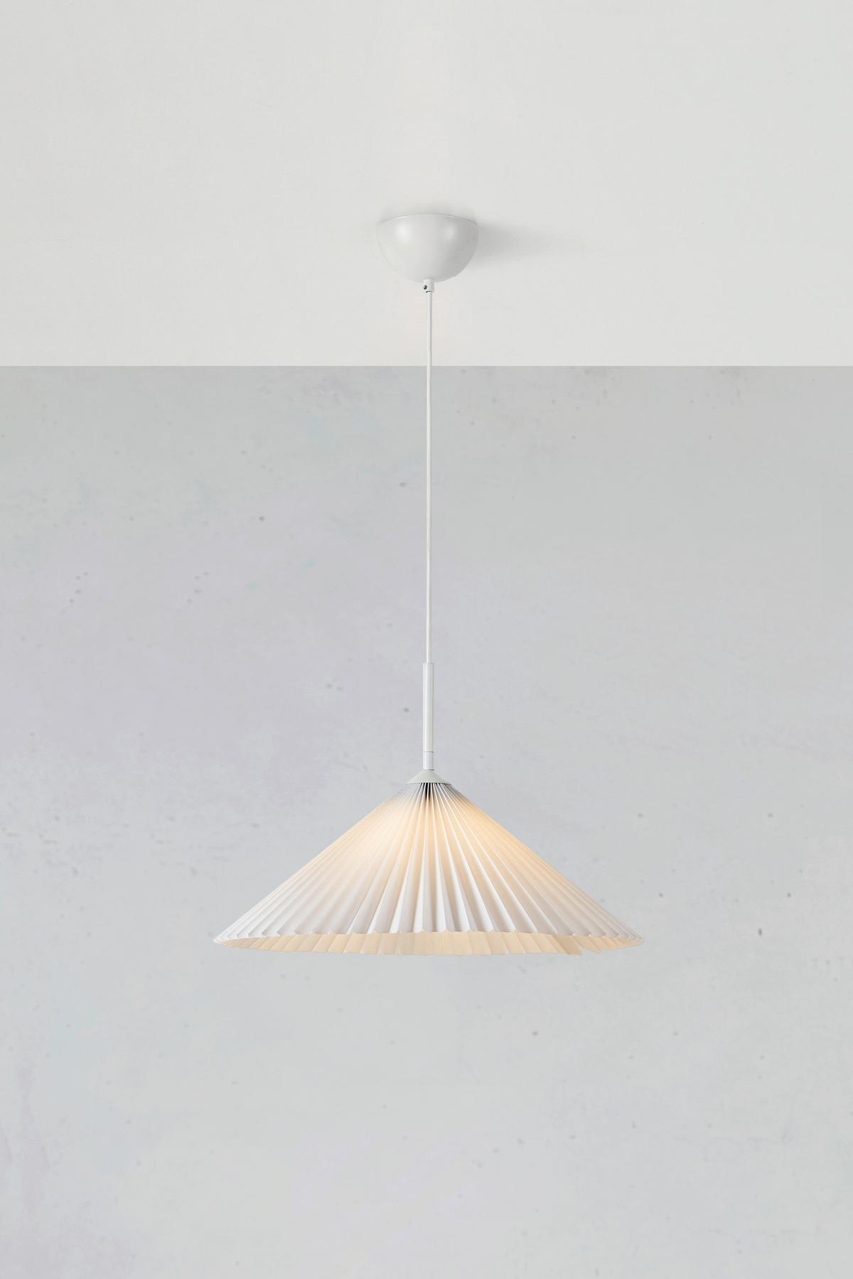 Hängeleuchte Plisado - Weiß, Basics, Kunststoff/Metall (50/30cm) - Markslöjd