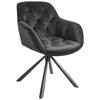 Židle EILEEN černá - černá, Lifestyle, kov/textil (68/86/64cm) - Premium Living
