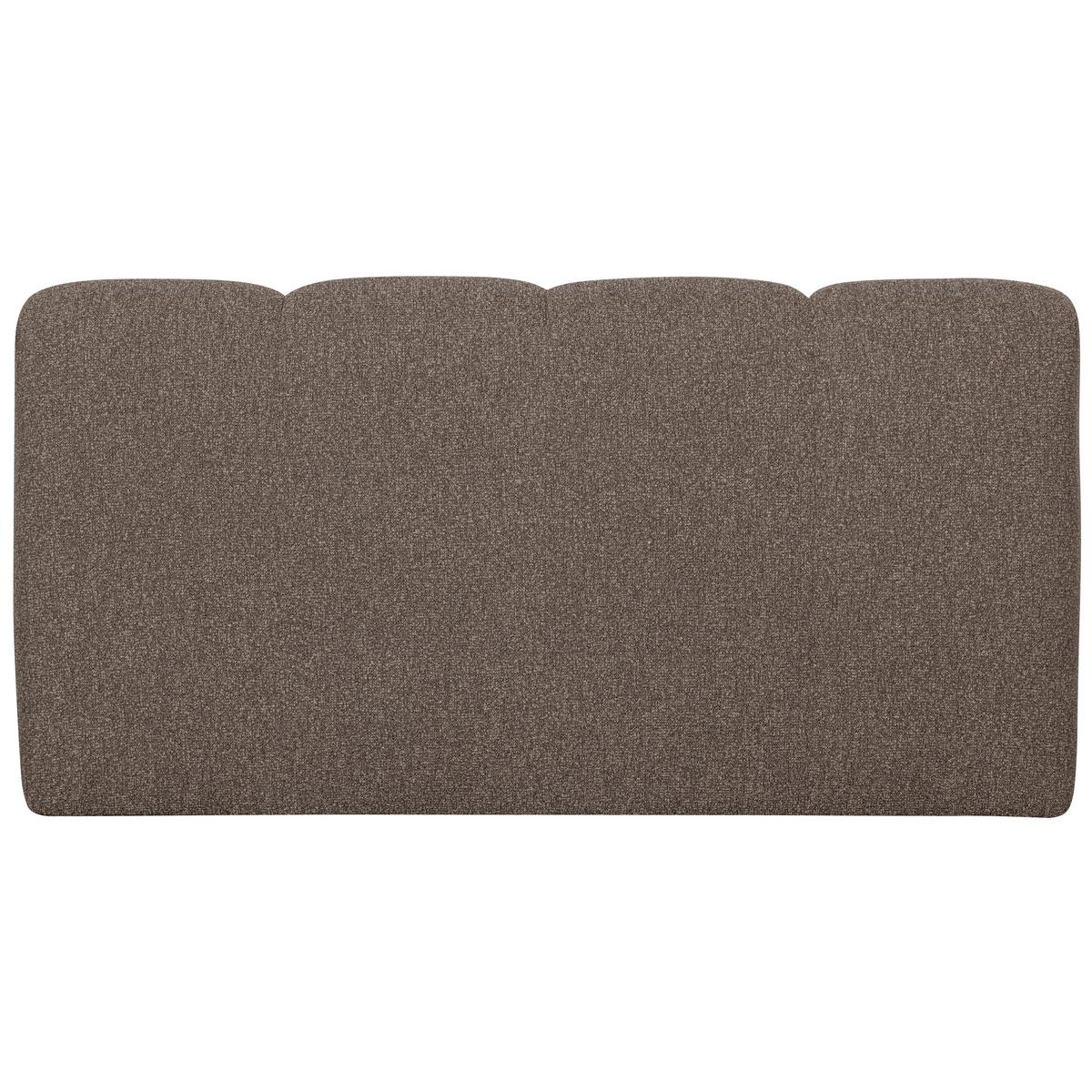 Sitzbank Mojo Braun B: 164cm - Schwarz/Braun, MODERN, Textil (164/83/73cm) - Livetastic