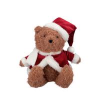 Dekobär Nils - Rot/Braun, KONVENTIONELL, Kunststoff/Textil (20/17/35cm) - Luca Bessoni