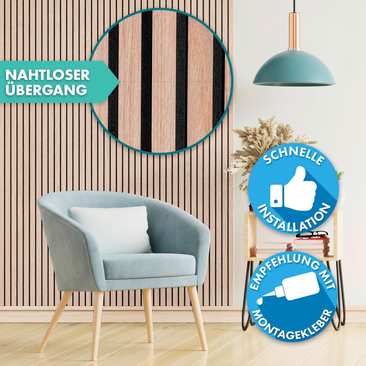 Akustikpaneel Akustikpaneel - Braun, Basics, Holzwerkstoff (60/118cm)