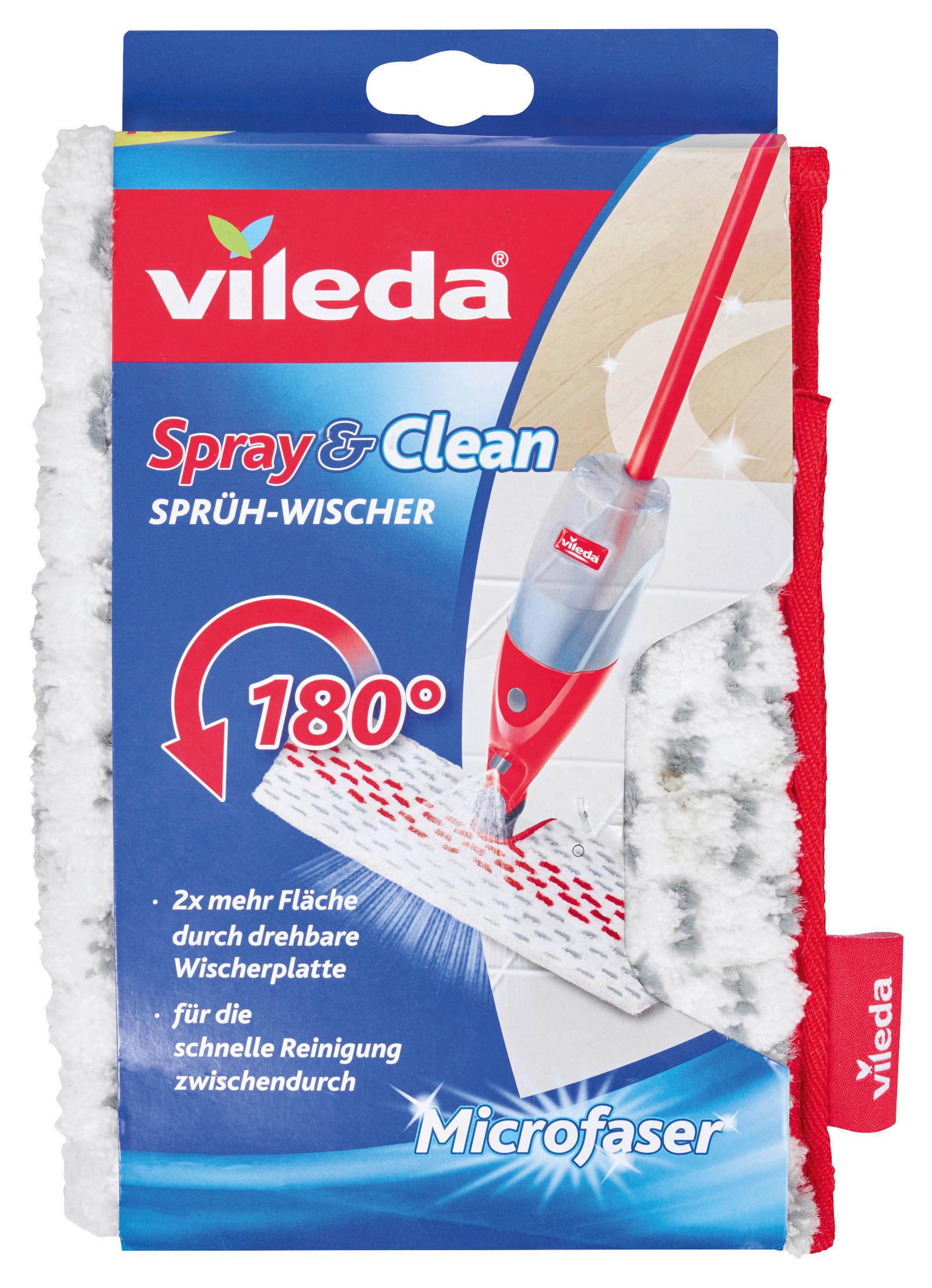 Ersatzbezug 1,2 Spray Max, 15x24,3 cm - Rot/Weiß, Textil (15/24,3/3cm) - Vileda