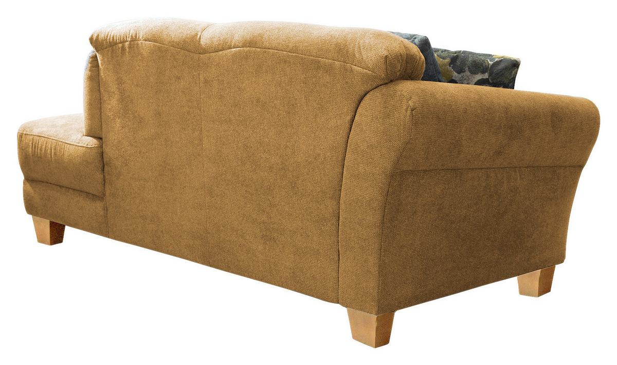 Récamiere Gotland V, Senfgelb B: 194 cm - Senfgelb/Naturfarben, KONVENTIONELL, Textil (194/84/91cm) - Sit & More