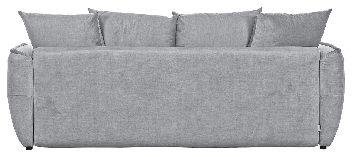 2-Sitzer-Sofa Mit Schlaffunktion Meyford B:250cm - Hellgrau/Schwarz, KONVENTIONELL, Textil (250/70/118cm) - MID.YOU