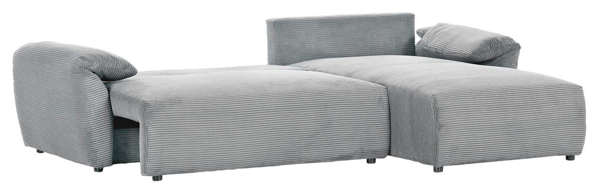 Ecksofa Cuty Grau S: 266x180 Cm - Schwarz/Grau, KONVENTIONELL, Textil (266/180cm) - MID.YOU