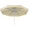 Sonnenschirm Jumbo Natur - Silberfarben/Naturfarben, Basics, Textil/Metall (300/275/300cm) - Schneider