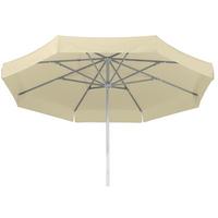 Sonnenschirm Jumbo Natur - Silberfarben/Naturfarben, Basics, Textil/Metall (300/275/300cm) - Schneider