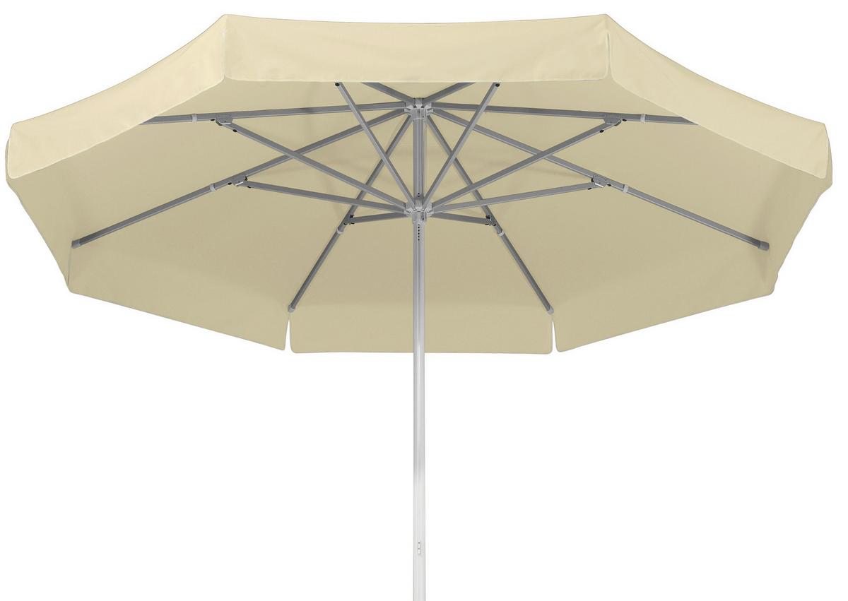Sonnenschirm Jumbo Natur - Silberfarben/Naturfarben, Basics, Textil/Metall (300/275/300cm) - Schneider