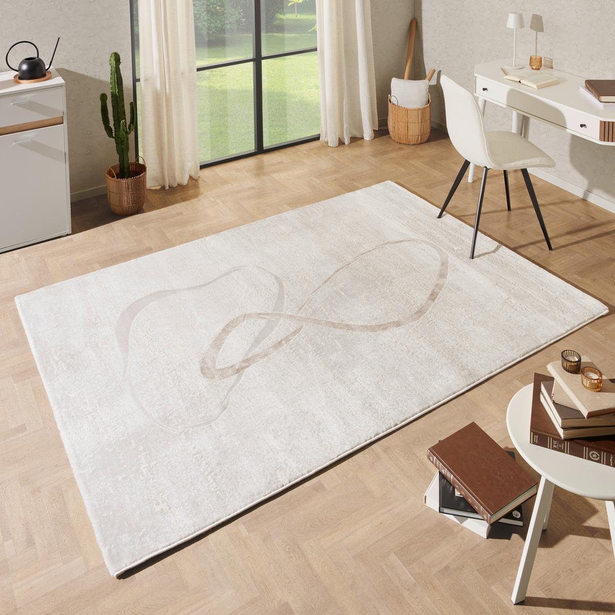 Webteppich Hellgrau Mascha 160x230 cm - Hellgrau, ROMANTIK / LANDHAUS, Textil (160/230cm) - James Wood