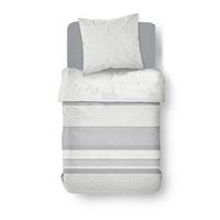 POSTEĽNÁ BIELIZEŇ DAKOTA - sivá, textil (140/200cm)