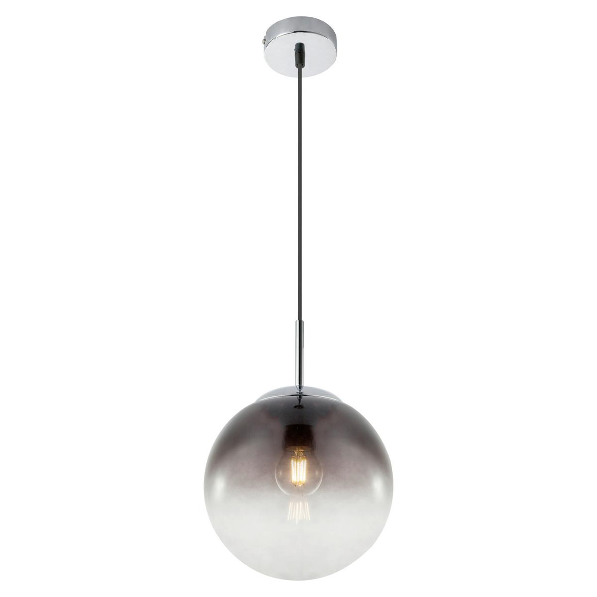 Hängeleuchte Jiop - Chromfarben, KONVENTIONELL, Glas/Metall (20/120cm)