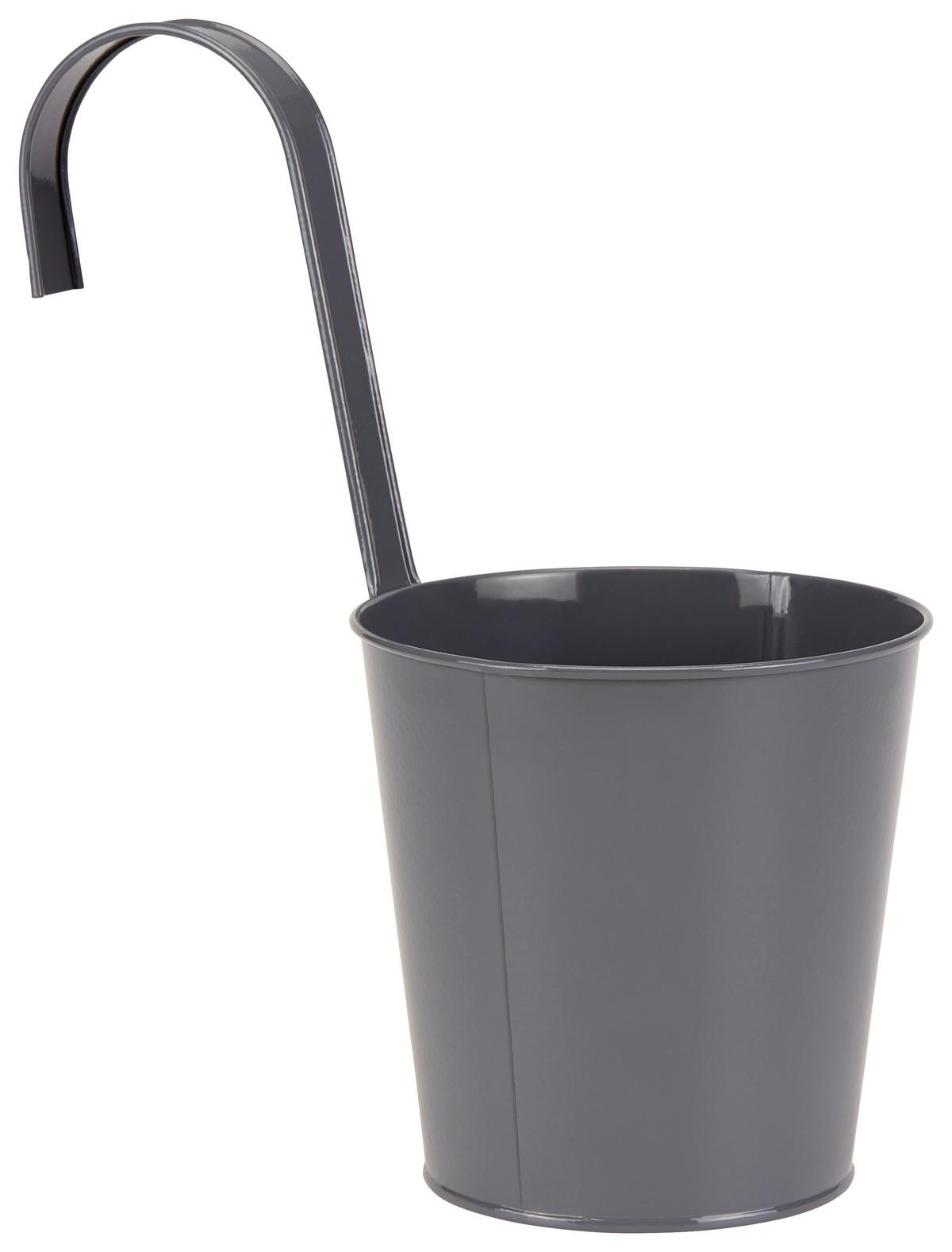 Kaspó Caro - világosszürke/bézs, Basics, fém (13,5/26,5cm) - Ondega