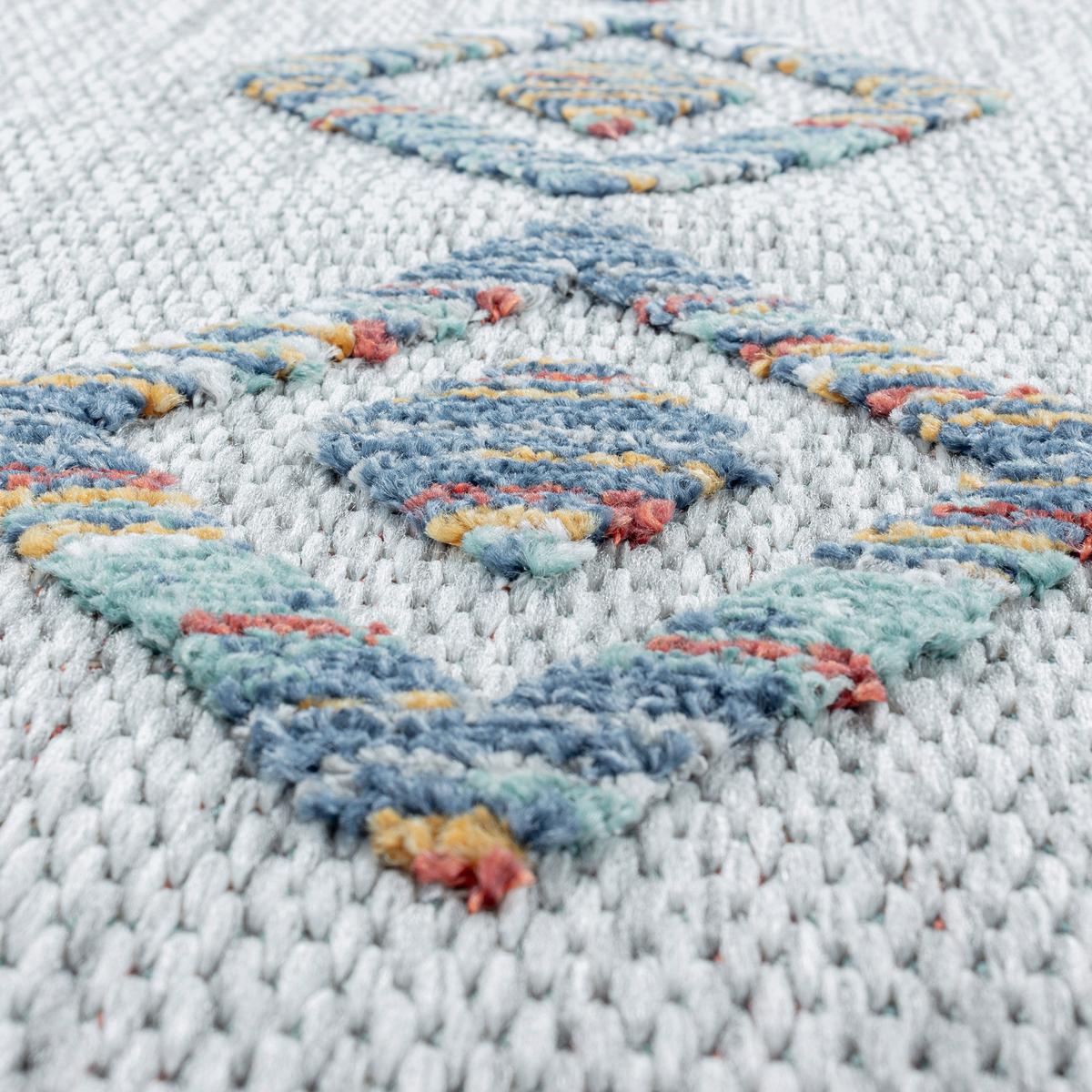 Flachwebteppich Bahama - Multicolor, Design, Textil (200/290cm) - Novel