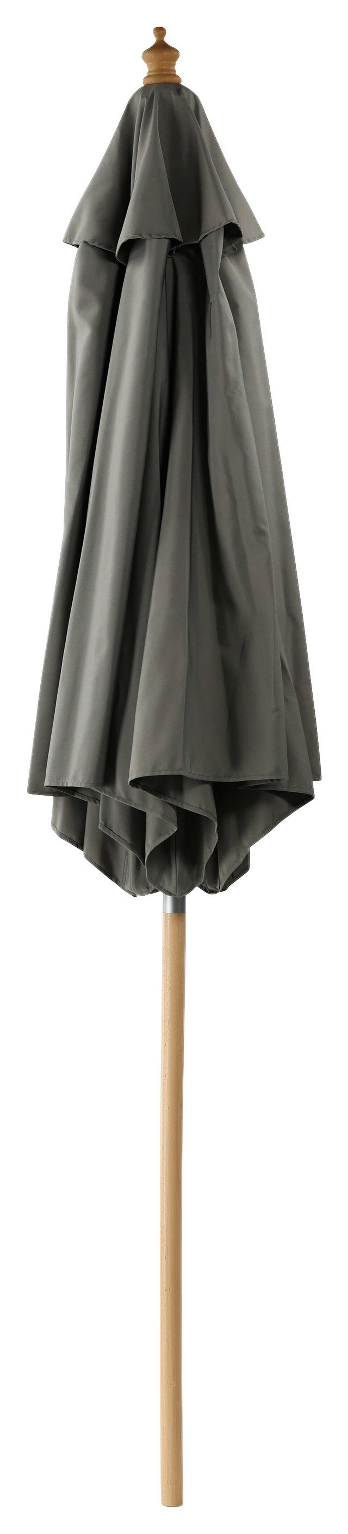 Sonnenschirm Corypho - Grau, KONVENTIONELL (250/232cm) - Gardenson
