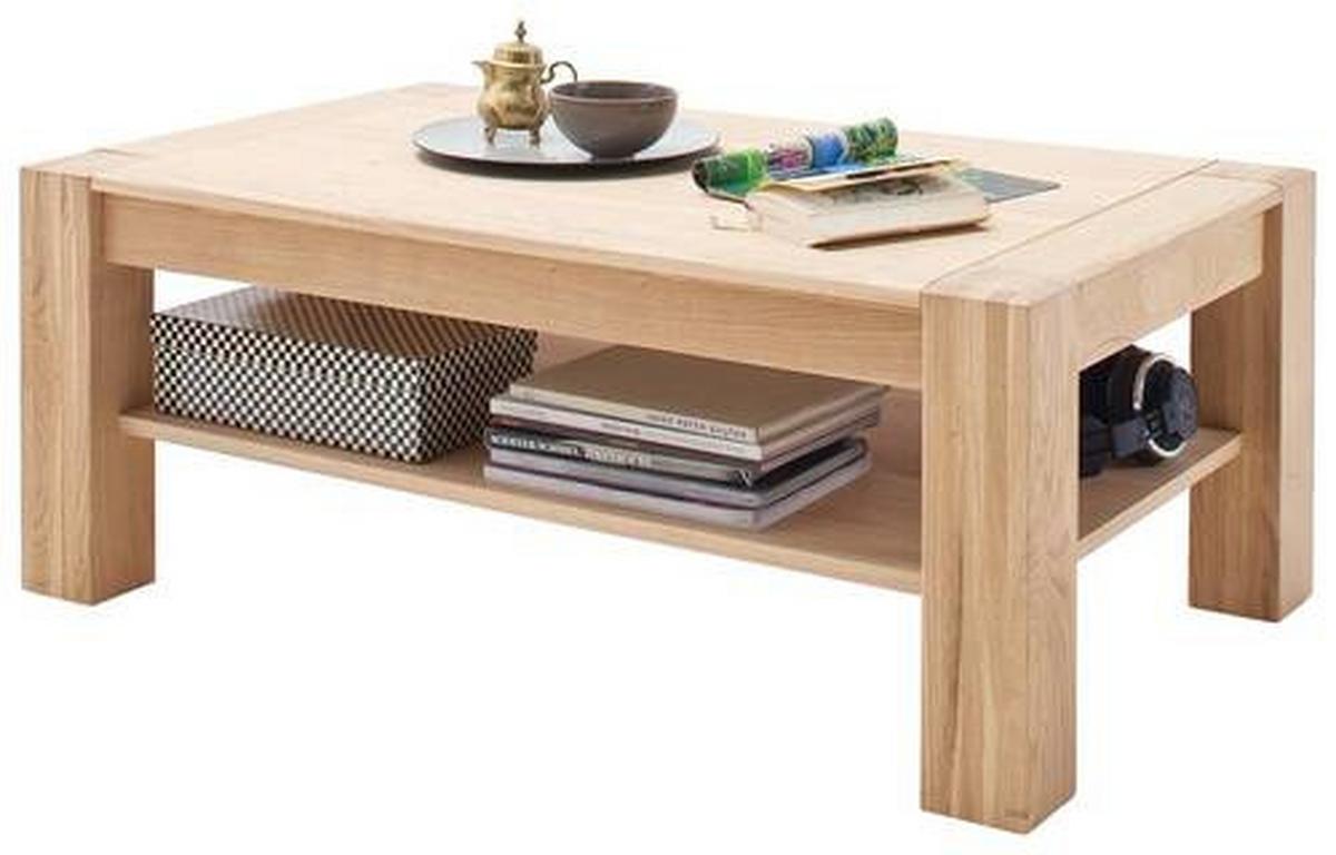 Couchtisch mit Ablagefach Bologna Eichefarben - Eichefarben, Design, Holz/Holzwerkstoff (115/70/45cm) - Livetastic