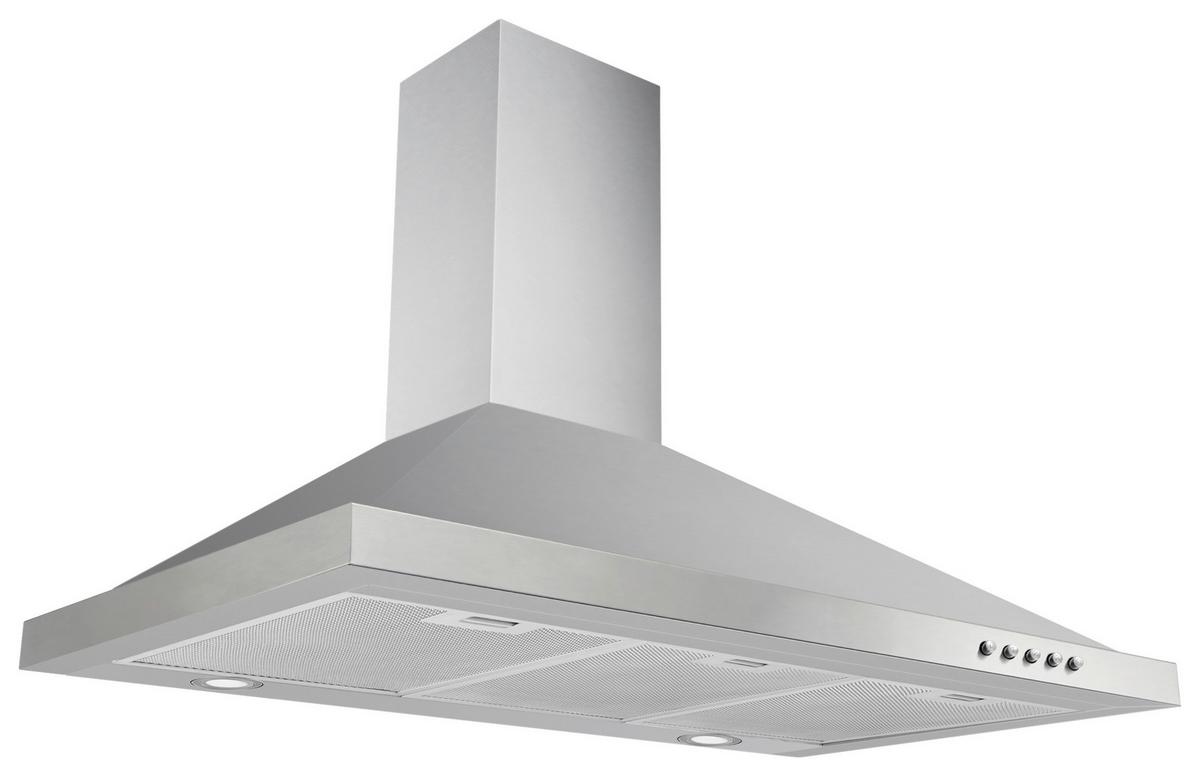Dunstabzugshaube Respekta Medea 90 Cm - Edelstahlfarben, Trend, Metall (90/63,5-102,5/50cm) - Respekta