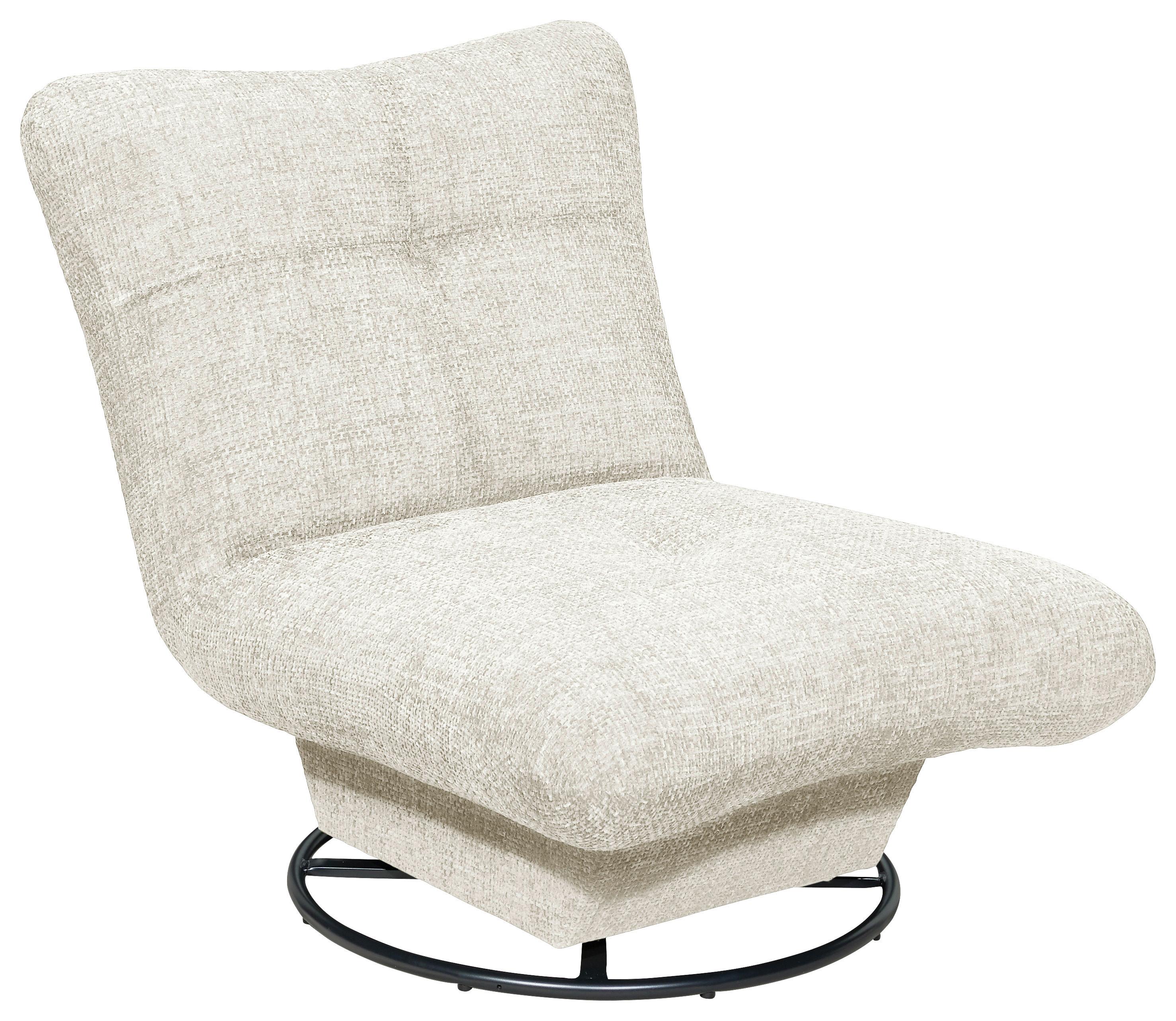 Sessel Maranello Beige B: 96 Cm - Beige/Schwarz, KONVENTIONELL, Textil (96/75/93cm) - MID.YOU