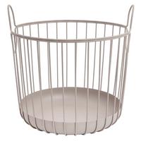 Košík JULE - béžová, kov (26/25cm) - Mömax