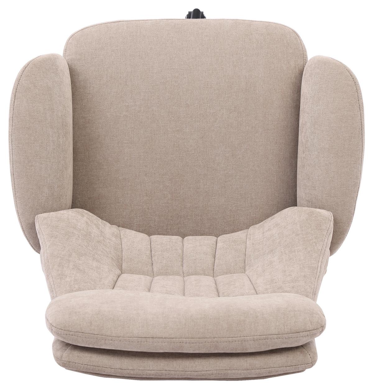 Drehstuhl Austin Hellbraun B: 66 cm - Hellbraun/Schwarz, MODERN, Holz/Kunststoff (66/114/122/64cm) - Livetastic