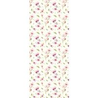 Vliestapete Magnolia Rapport Panel - Rosa/Weiß, Basics (100/250cm) - Komar