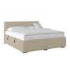 Polsterbett 180x200 Cm Lesia Cord Creme - Chromfarben/Creme, MODERN, Holz/Holzwerkstoff (180/200cm)