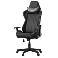 Drehstuhl Senna Grau/Schwarz B: 70 cm - Schwarz/Grau, Design, Kunststoff/Metall (70/135/111cm) - MID.YOU