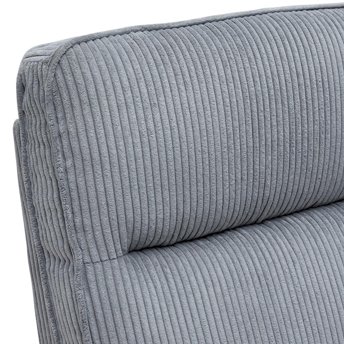 Relaxačné kreslo MELINDA, tm.sivý menčester, max. 140 kg - čierna/tmavosivá, Konventionell, kov/drevo (76/103/96cm) - Mömax