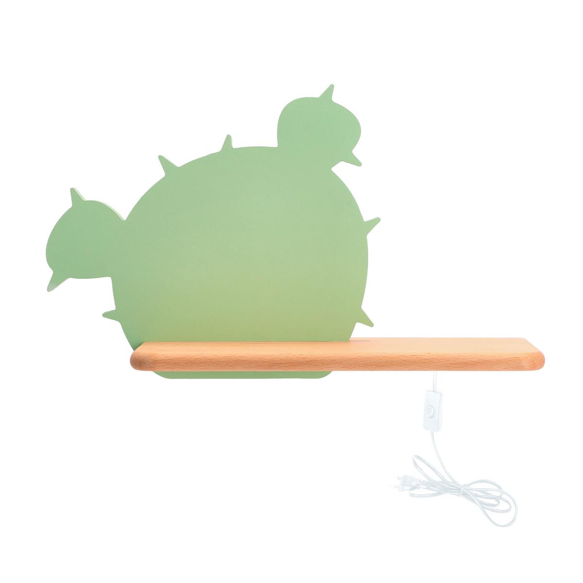 Kinderwandleuchte 21-01016 Cactus 3 - Grün, Basics, Holz/Holzwerkstoff (33.5/12/20.5cm)