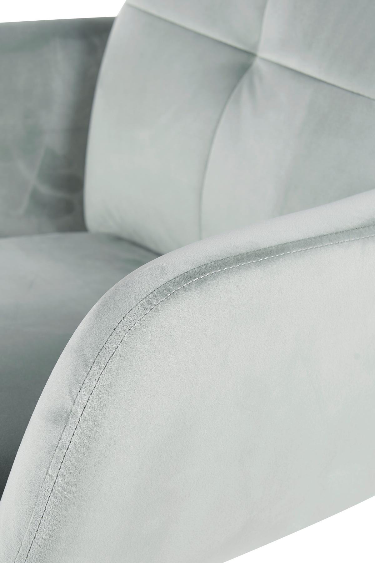 Armlehnstuhl-Set Parma S 2er-Set - Schwarz/Mintgrün, MODERN, Textil/Metall (63/89/70cm) - MID.YOU